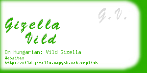 gizella vild business card